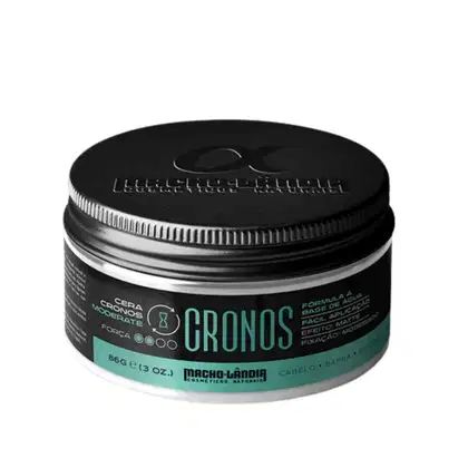 Imagem do produto Cera Masculina Cabelo e Barba Matte Macho-Lândia Cronos 86G - MODERATE
