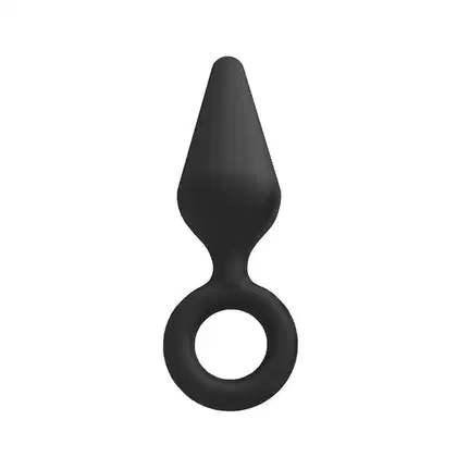 Imagem do produto Plug Anal com Formato Cone e Escalonado em Silicone 11,6cm x 3,3cm 7,5cm Penetrável