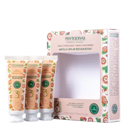 Imagem do produto Phytoervas Cabelos Fragilizados Babaçu e Macadâmia - Ampola 3x15ml