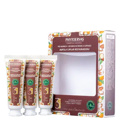 Imagem do produto Phytoervas Pós-Química Castanha do Brasil e Cupuaçu - Ampola 3x15ml