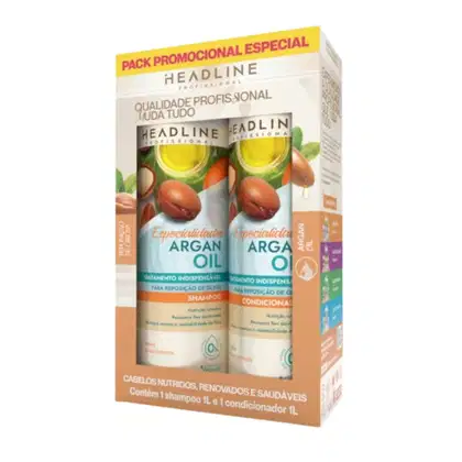 Imagem do produto PACK SH & COND - LINHA ARGAN OIL HEADLINE 1000ML - SOUL POWER