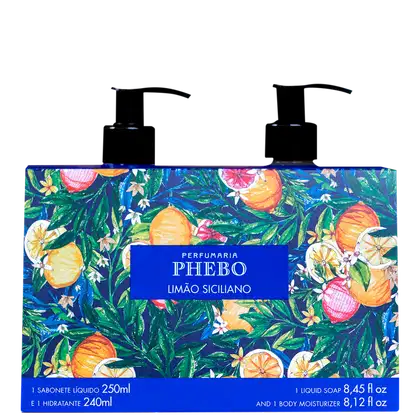 Imagem do produto Kit Phebo Limão Siciliano Sabonete Líquido + Hidratante (2 Produtos)