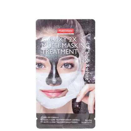 Imagem do produto Purederm Galaxy 2X Black & White - Máscara Facial 12g