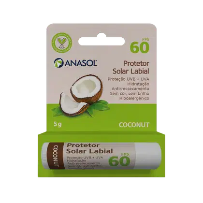 Imagem do produto Anasol Coconut FPS 60 - Protetor Labial 5g