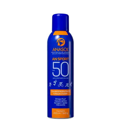Imagem do produto Anasol AN Sport Aerosol FPS 50 - Protetor Solar 200ml