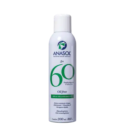 Imagem do produto Anasol Spray Transparente FPS 60 - Protetor Solar 200ml