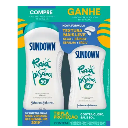 Imagem do produto Kit Sundown Praia e Piscina FPS 50 (2 Produtos)