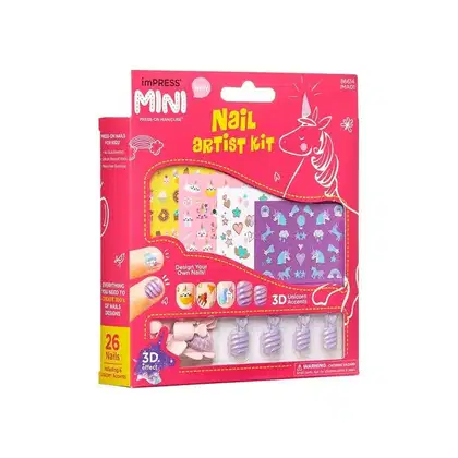 Imagem do produto Kit Kiss New York Nail Art Kids imPress Mini (3 Produtos)