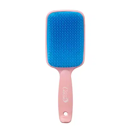 Imagem do produto Escova De Cabelo Flex Color Com Cerdas Flexíveis Azul e Rosa