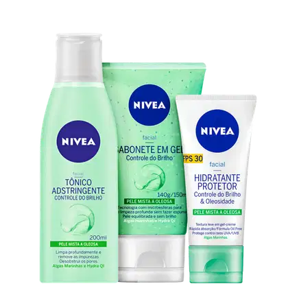 Imagem do produto Kit NIVEA Controle do Brilho (3 Produtos)