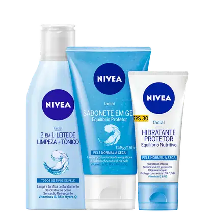 Imagem do produto Kit NIVEA Equilíbrio Protetor + Nutritivo (3 Produtos)