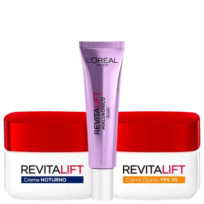 Imagem do produto Kit L'Oréal Paris Revitalift Pele Rejuvenescida (3 Produtos)
