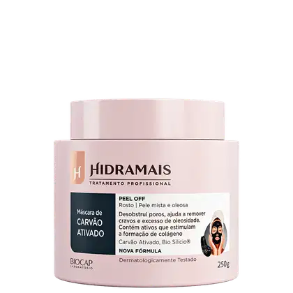 Imagem do produto Hidramais Peel-Off Carvão Ativado - Máscara Facial 250g