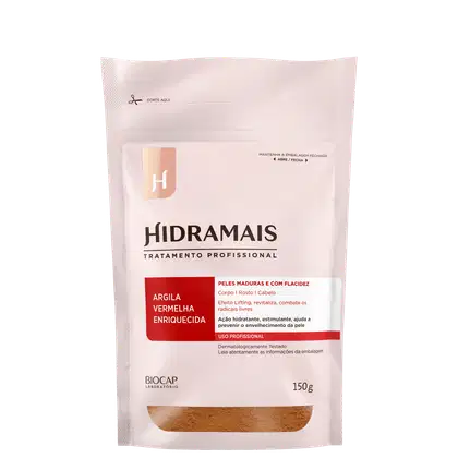 Imagem do produto Hidramais Argila Vermelha em Pó Enriquecida - Máscara Facial 150g