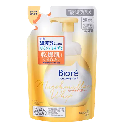 Imagem do produto Bioré Marshmallow Whip Rich Moisture Refil - Sabonete Facial 130ml