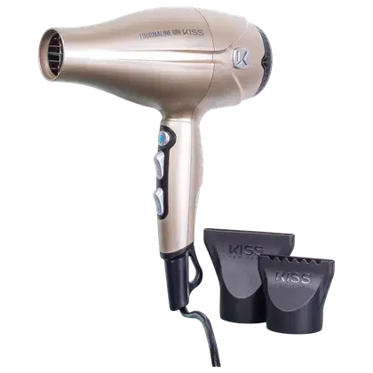 Imagem do produto Kiss New York Tourmaline Ion 220V Dourado - Secador de Cabelo
