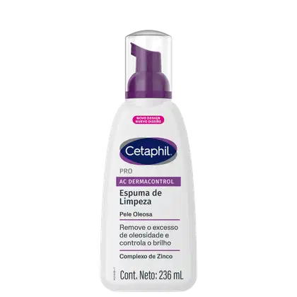 Imagem do produto Cetaphil Pro AC Dermocontrol Pele Oleosa - Espuma de Limpeza Facial 236ml