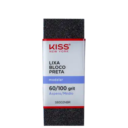 Imagem do produto Kiss New York Bloco Preta - Lixa de Unha (1 Unidade)