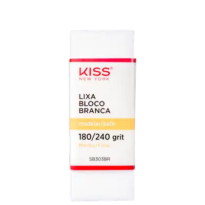 Imagem do produto Kiss New York Bloco Branca - Lixa de Unha