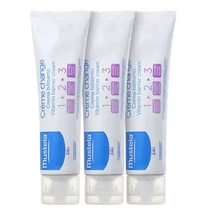 Imagem do produto Kit Mustela Bébé Creme Vitaminado Preventivo 123 - Creme para Assaduras 3x100ml