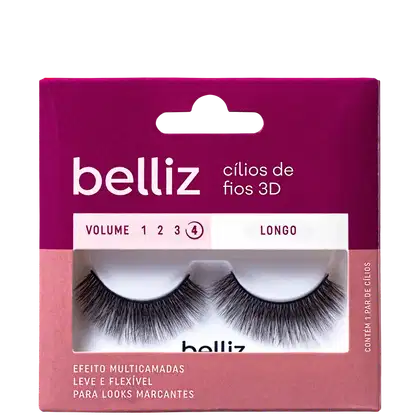 Imagem do produto Belliz 3D Volume 4 Longo 204 - Cílios Postiços (2 Unidades)