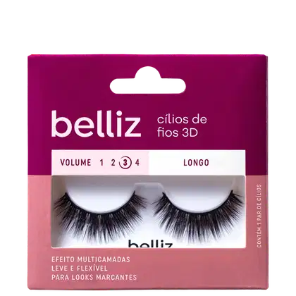 Imagem do produto Belliz 3D Volume 3 Longo 211 - Cílios Postiços