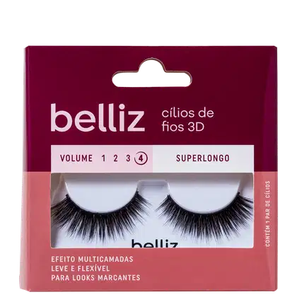 Imagem do produto Belliz 3D Volume 4 Superlongo 212 - Cílios Postiços