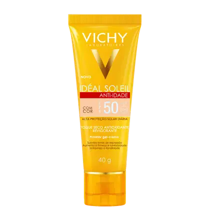 Imagem do produto Vichy Idéal Soleil Redutor de Linhas FPS 50 - Protetor Solar com Cor 40g