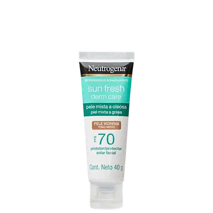 Imagem do produto Neutrogena Sun Fresh Derm Care FPS 70 Pele Morena - Protetor Solar Facial 40g