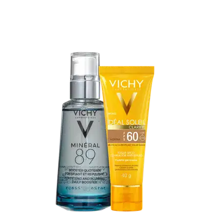Imagem do produto Kit Vichy Minéral 89 + Idéal Soleil Clarify FPS 60 Morena (2 Produtos)
