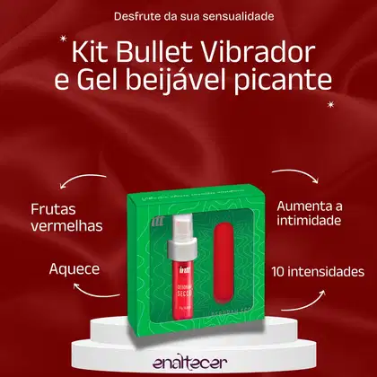 Imagem do produto Kit Deborah Secco Bullet Vibrador intimo, Gel Beijável Deborah Secco Picante, Gel intimo Deborah Secco