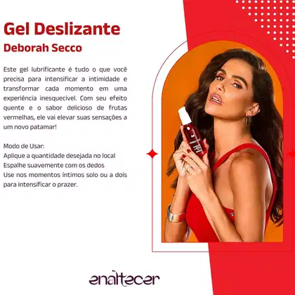 Imagem do produto Gel Deborah Secco Deslizante, Gel Beijável Deborah Secco Picante