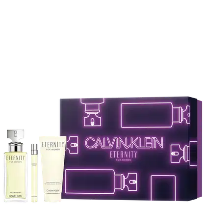 Imagem do produto Conjunto Eternity for Women Calvin Klein Feminino - Eau de Parfum 100ml + Eau de Parfum 10ml + Loção Corporal 100ml