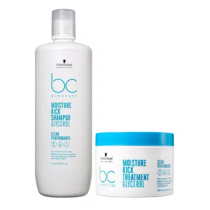 Imagem do produto Kit Schwarzkopf Bc Moisture Kick - Shampoo 1L + Máscara 500ml