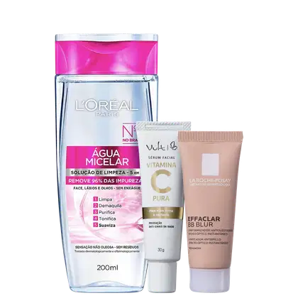 Imagem do produto Kit Beleza na Web Skincare Micelar + Vitamina C + BB Blur (3 Produtos)
