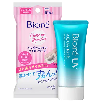 Imagem do produto Kit Bioré Aqua Rich FPS 50 + Make Up Remover (2 Produtos)