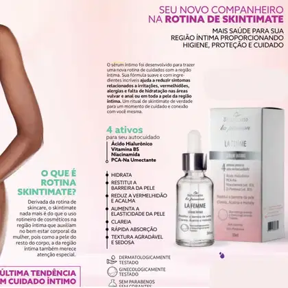 Imagem do produto Creme Clareador Lumina Gel Beijável Chiclete e Sérum Hidrata