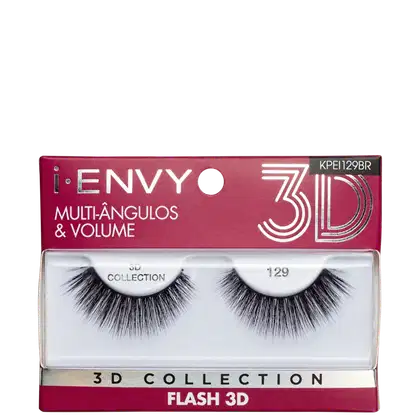 Imagem do produto Kiss New York i-Envy Flash 3D Collection 129 - Cílios Postiços