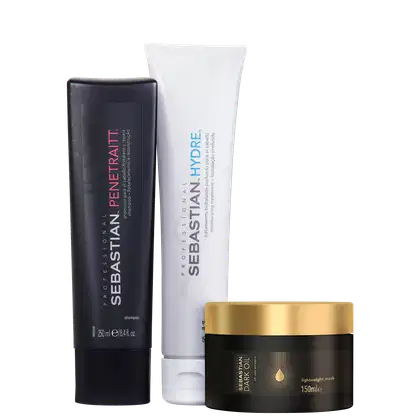 Imagem do produto Kit Sebastian Professional Penetraitt, Hydre & Dark Oil (3 Produtos)