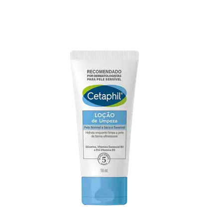 A imagem mostra a Loção de Limpeza Facial da marca Cetaphil.