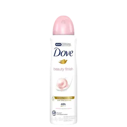 Desodorante Aerossol Beauty Finish, da marca Dove.