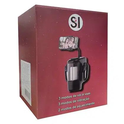 Imagem do produto Masturbador Masculino Lanterna com Suporte para Celular e Modo Extra Turbo Game Sex