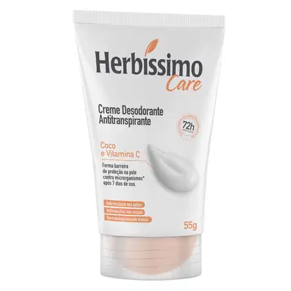 Imagem do produto Creme Desodorante Antitranspirante Coco e Vitamina C Bisnaga 55g