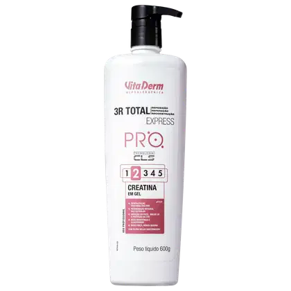 Imagem do produto Vita Derm SOS Capilar 3R Total Express 2 - Creatina em Gel 600ml