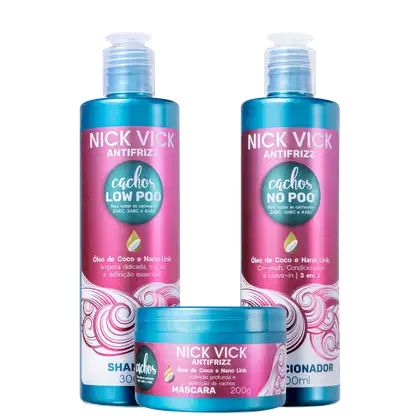 Imagem do produto Kit Nick & Vick Antifrizz Cachos (3 produtos)