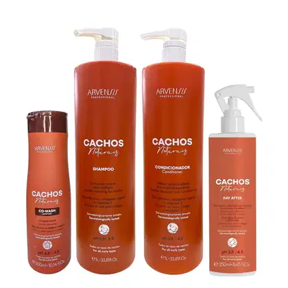 Imagem do produto Kit Arvensis Professional Cachos Naturais - Shampoo 1L + Condicionador 1L + Co-Wash 300ml + Day After 250ml