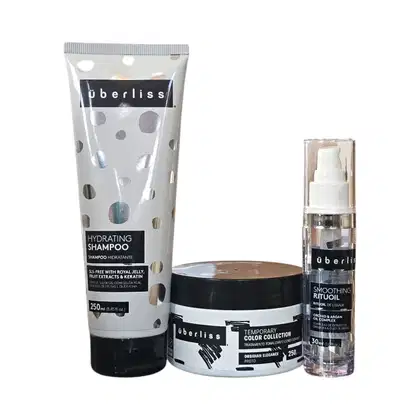 Imagem do produto Kit  Avlon Uberliss Hydrating - Shampoo 250ml + Máscara Temporary Obsidian Elegance 250g + Smoothing Rituoil 30ml