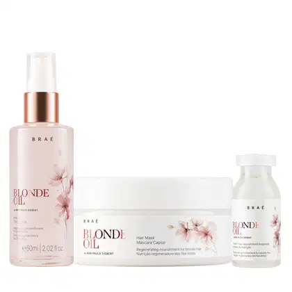 Imagem do produto Kit Braé Blonde Oil By Ana Paula Siebert - Máscara 200g + Óleo 60ml + Ampola 13ml