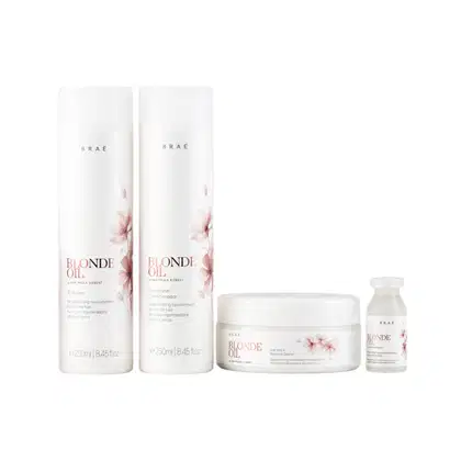 Imagem do produto Kit Braé Blonde Oil By Ana Paula Siebert - Shampoo 250ml + Condicionador 250ml + Máscara 200g + Ampola 13ml