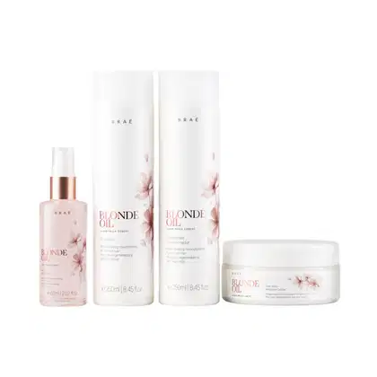 Imagem do produto Kit Braé Blonde Oil By Ana Paula Siebert - Shampoo 250ml + Condicionador 250ml + Máscara 200g + Óleo 60ml
